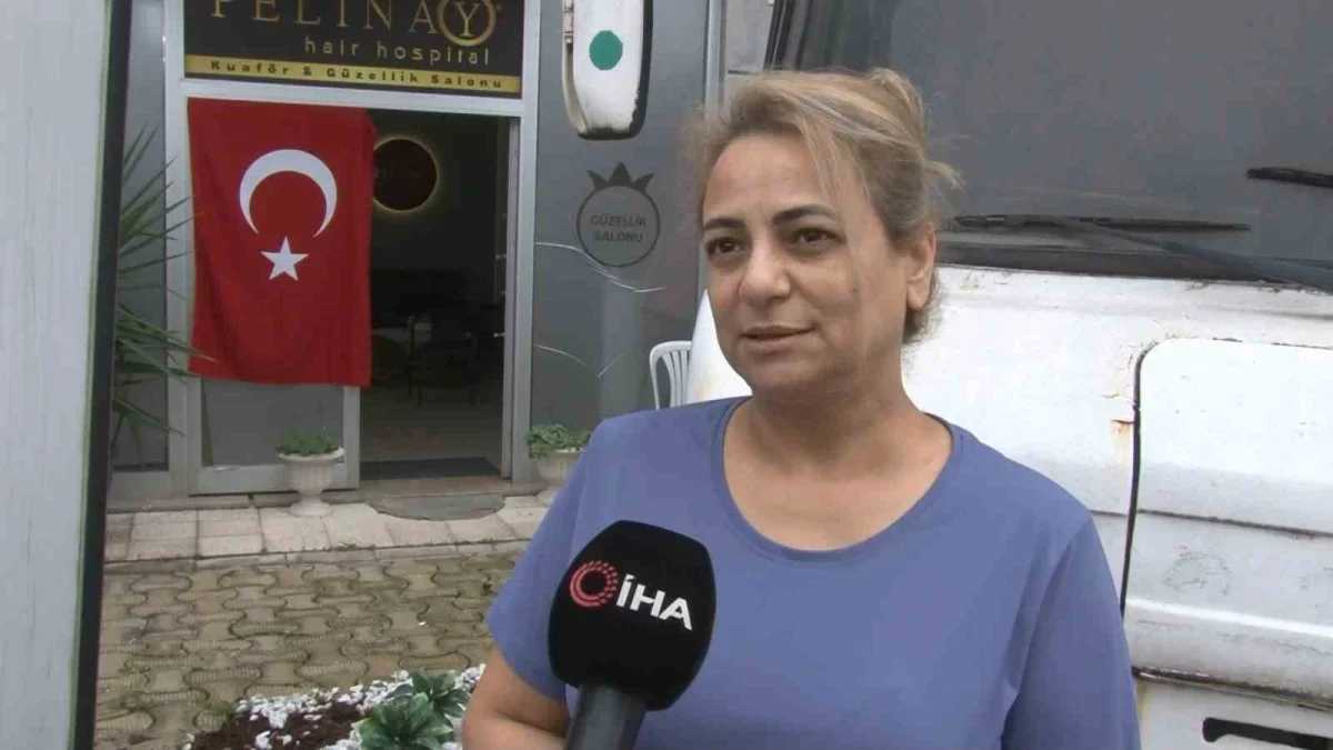 Bursa'da güzellik salonu önünde karavanlı engel iddiası