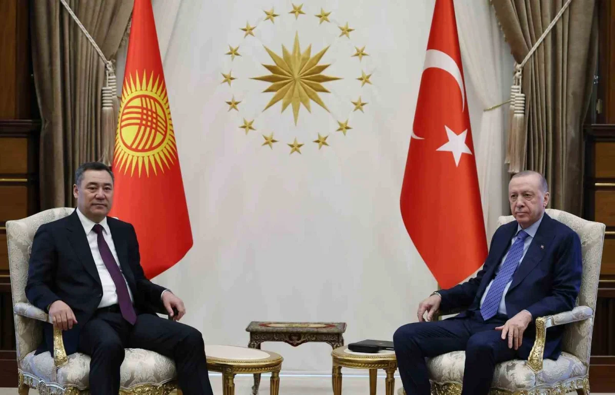 Erdoğan, Kırgızistan Cumhurbaşkanı Caparov'la görüştü
