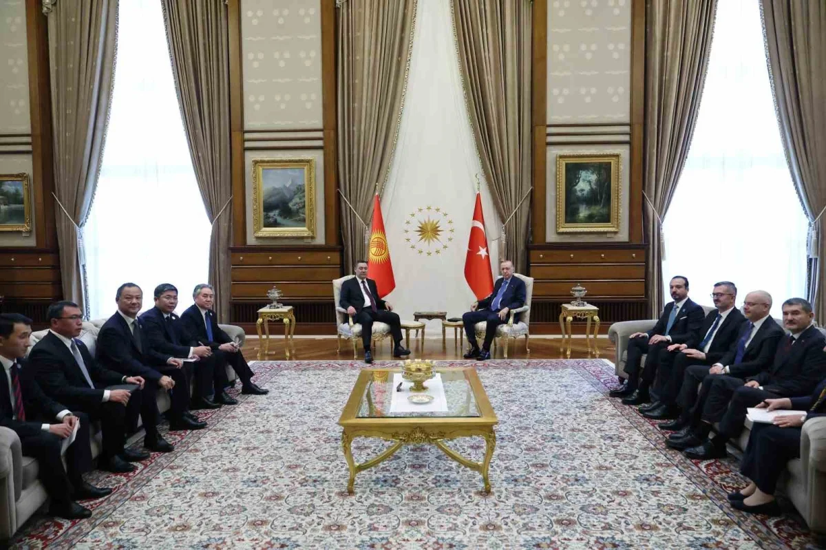 Erdoğan, Kırgızistan Cumhurbaşkanı Caparov'la görüştü