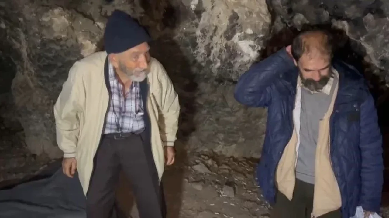 Uludağ'daki mağara yaşamı baba-oğul kavuşmasıyla sona erdi