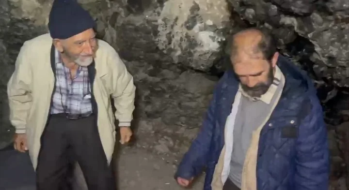 Uludağ'daki mağara yaşamı baba-oğul kavuşmasıyla sona erdi