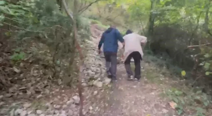 Uludağ'daki mağara yaşamı baba-oğul kavuşmasıyla sona erdi