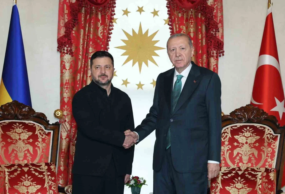 Cumhurbaşkanı Erdoğan, Zelenskiy ile Dolmabahçe'de görüştü