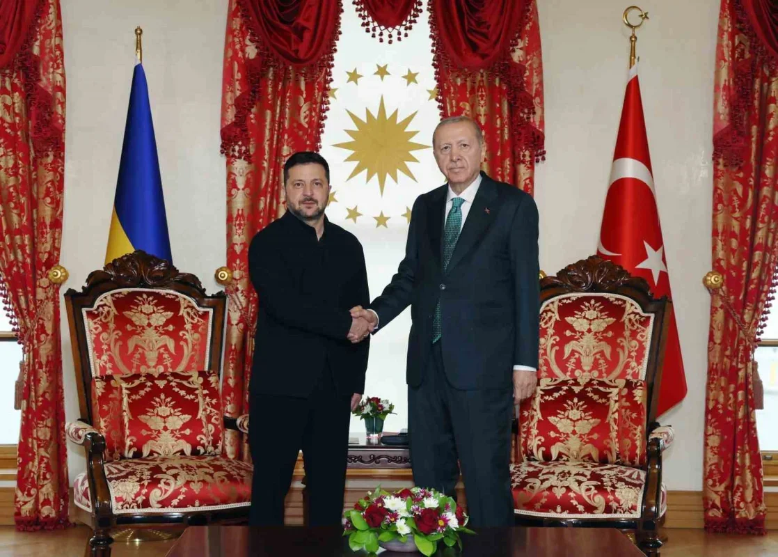 Cumhurbaşkanı Erdoğan, Zelenskiy ile Dolmabahçe'de görüştü