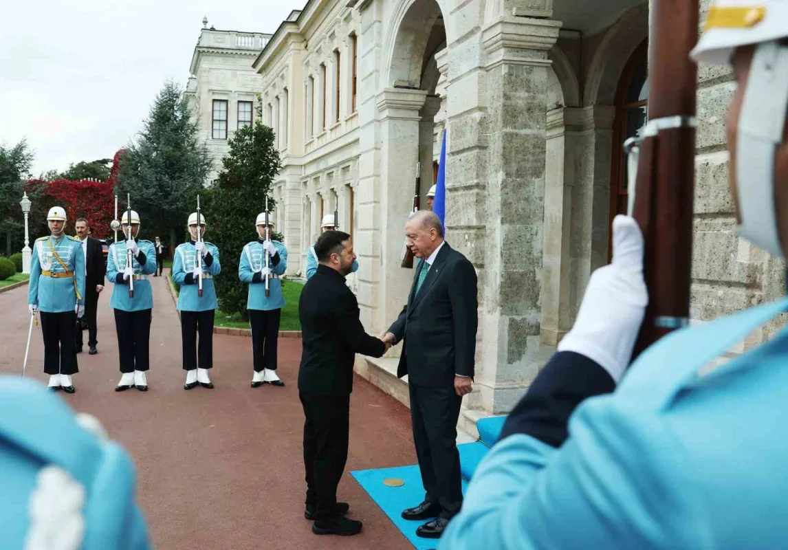 Cumhurbaşkanı Erdoğan, Zelenskiy ile Dolmabahçe'de görüştü