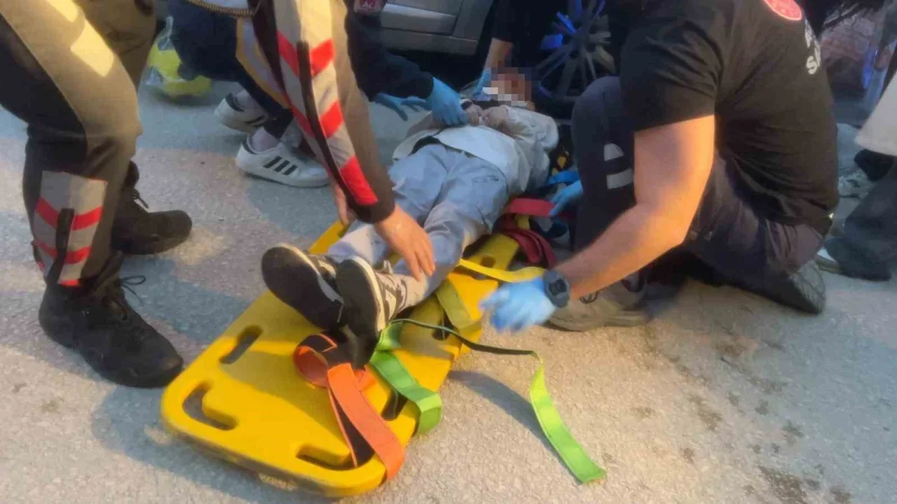 Mudanya'da motosikletin çarptığı 9 yaşındaki çocuk yaralandı