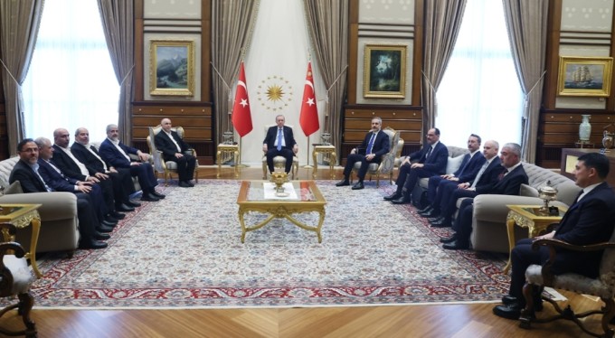 Cumhurbaşkanı Erdoğan Hamas heyetini kabul etti