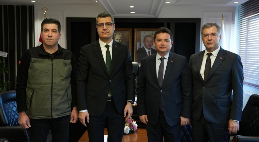 Başkan Aydın'dan Orman Bölge Müdürü Şahan'a hayırlı olsun ziyareti