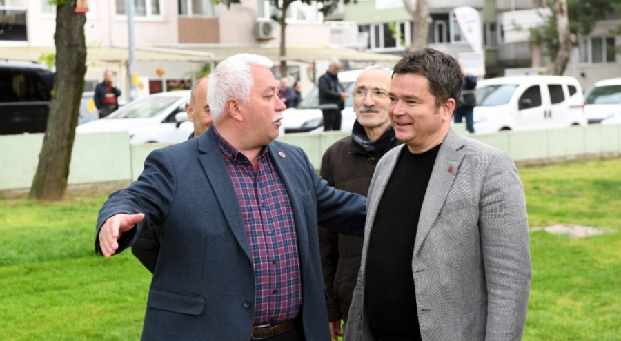 Başkan Erkan Aydın 1 Mayıs'ta emekçilerin yanında