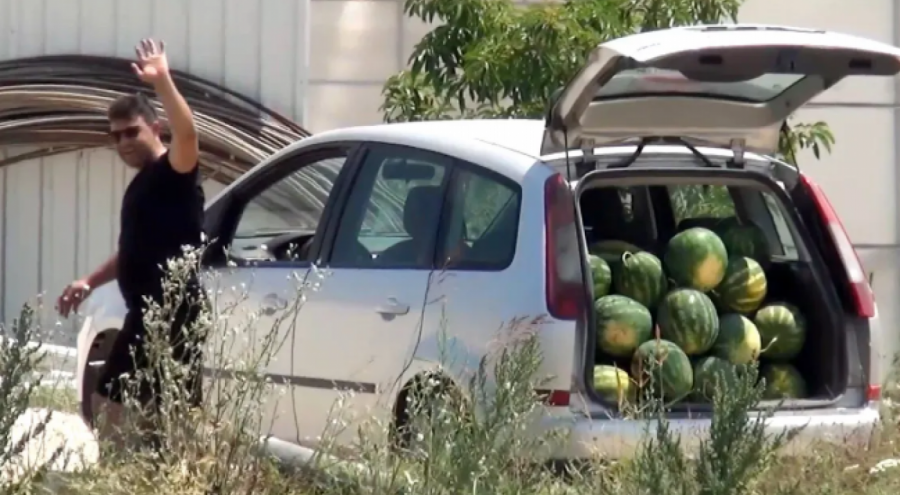 Antalya'da vatandaşa, tarladaki karpuzları ücretsiz dağıttı