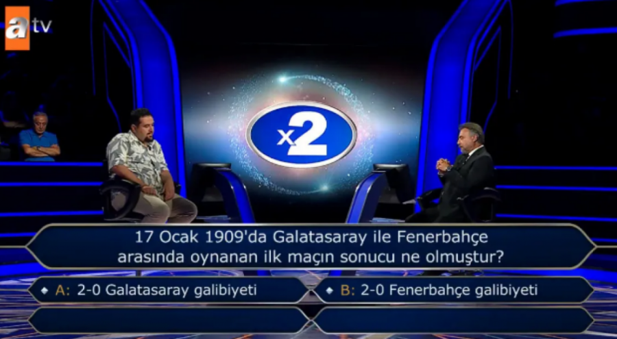 Kim Milyoner Olmak İster'de Galatasaray-Fenerbahçe sorusu