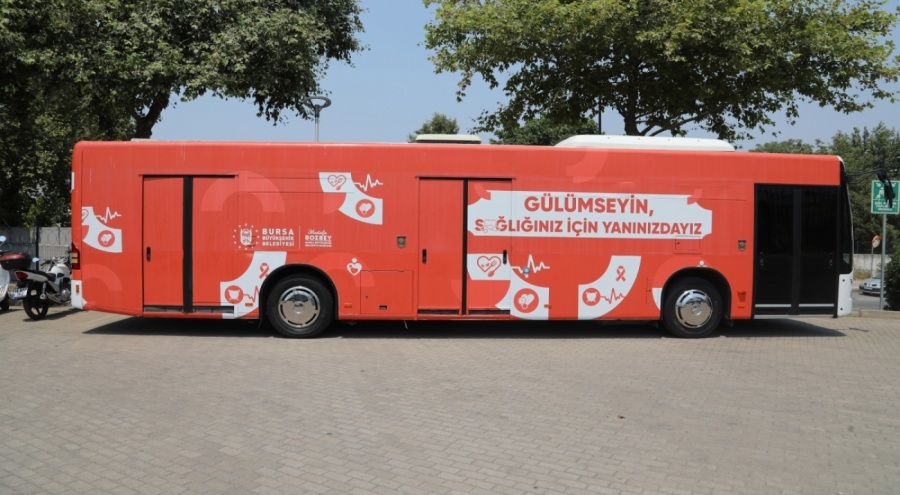 Bursa'da sağlık otobüsü hizmete başladı