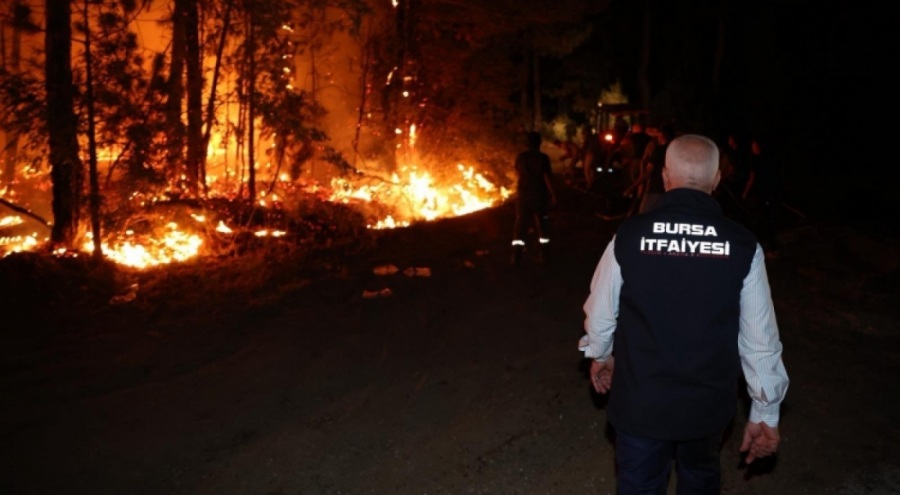 Harmancık'taki şüpheli yangında 2 kişi yakalandı
