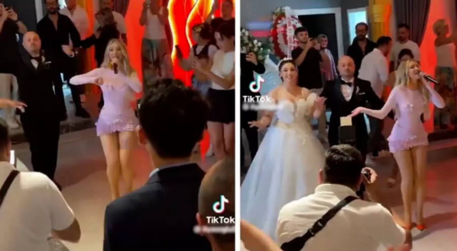 Dünyaca Ünlü Şarkıcı Otilia, Giresun'daki Düğünde Sahne Aldı